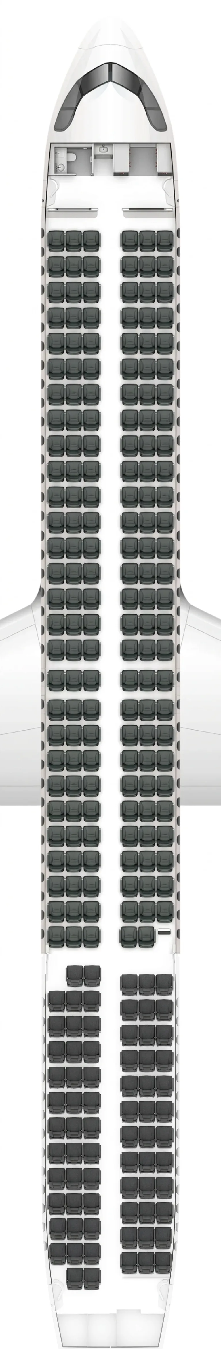 JetSmart Airbus A321neo seat map