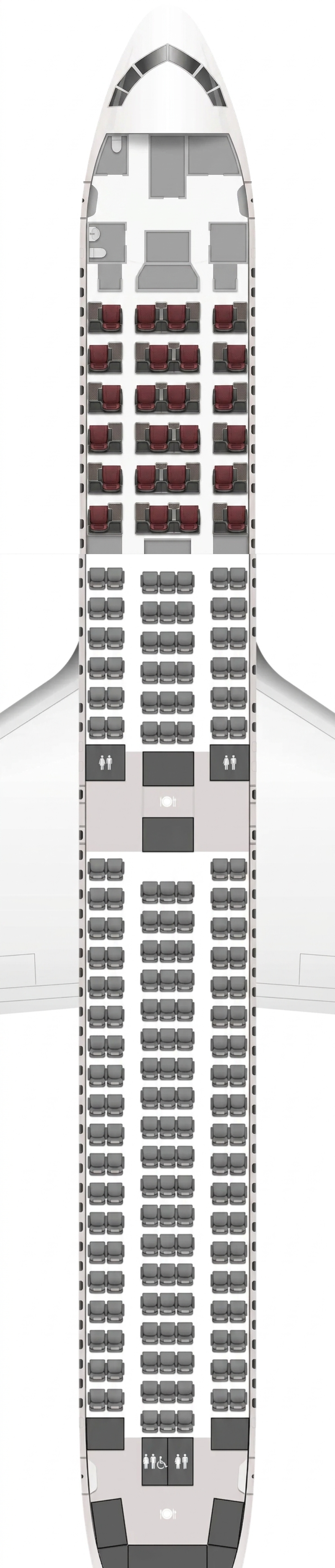 Japan Airlines Boeing 767-300ER seat map ()