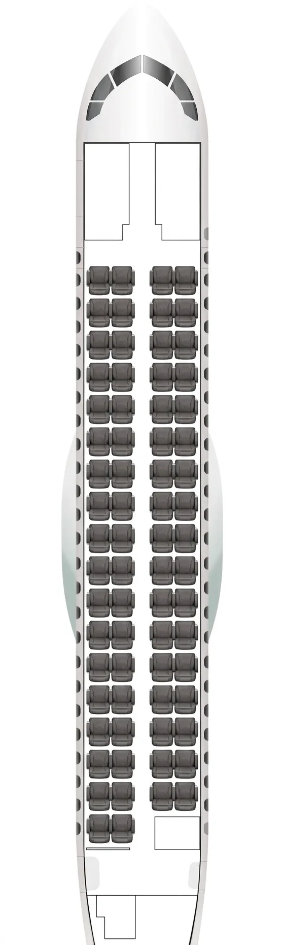 Japan Airlines ATR 72-600 seat map