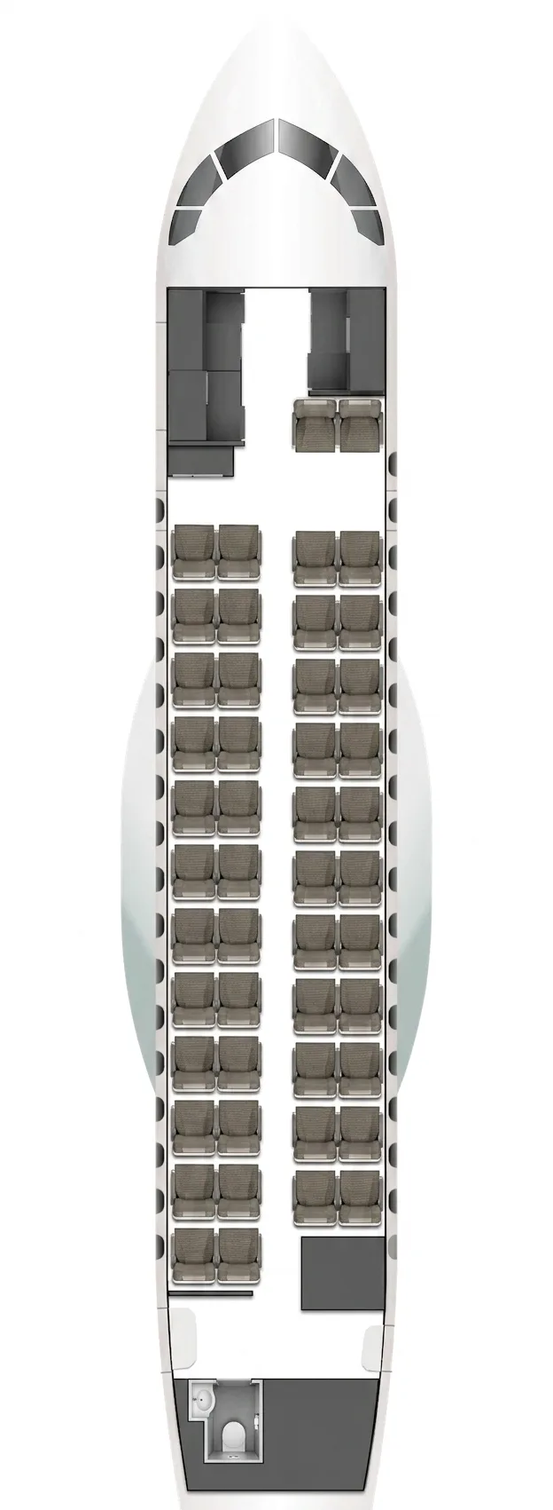 Japan Airlines ATR 42-600 seat map