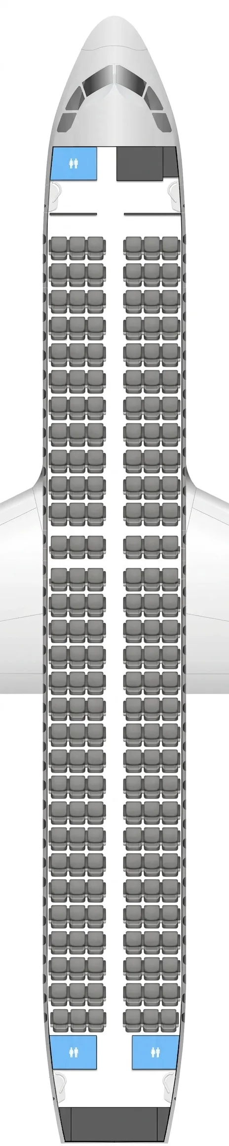 Jetstar Airbus A320 seat map