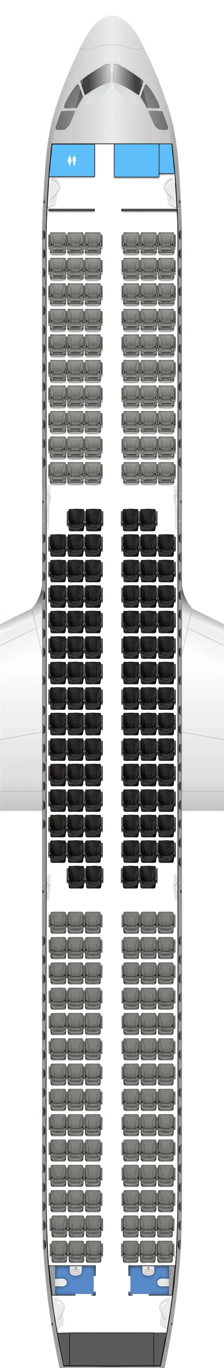 Jetstar Airbus A321 seat map