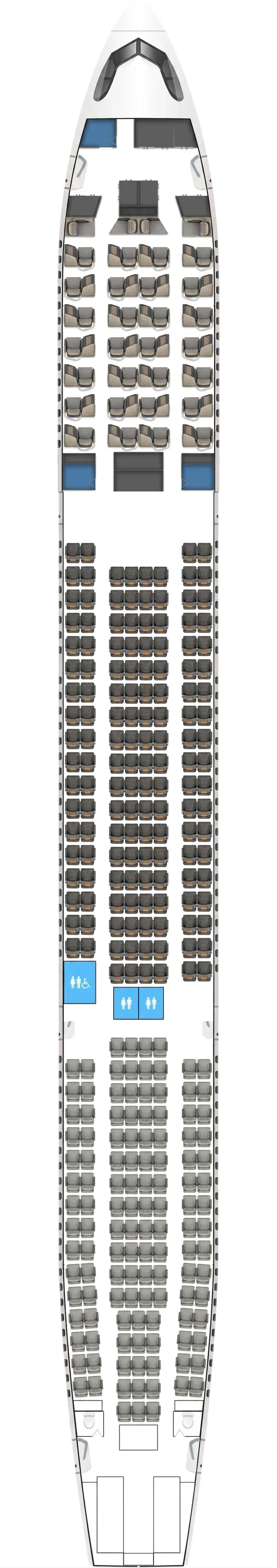 Starlux Airlines Airbus A330-900 seat map