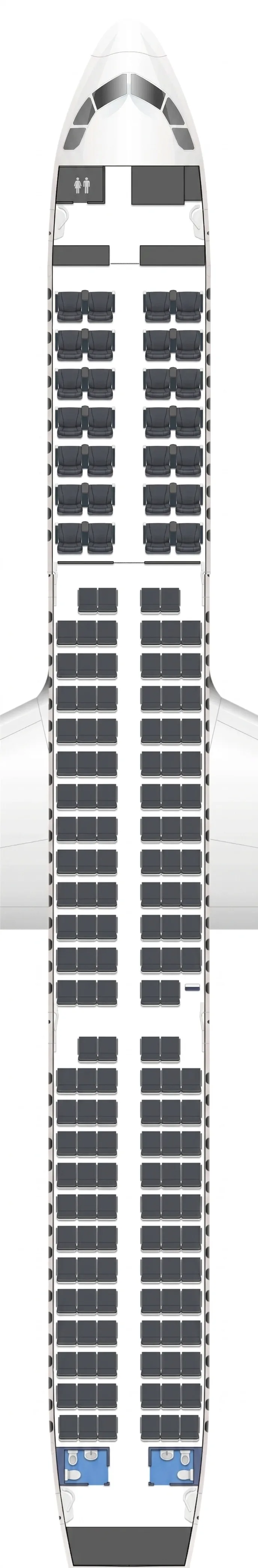 Air Astana Airbus A321 seat map