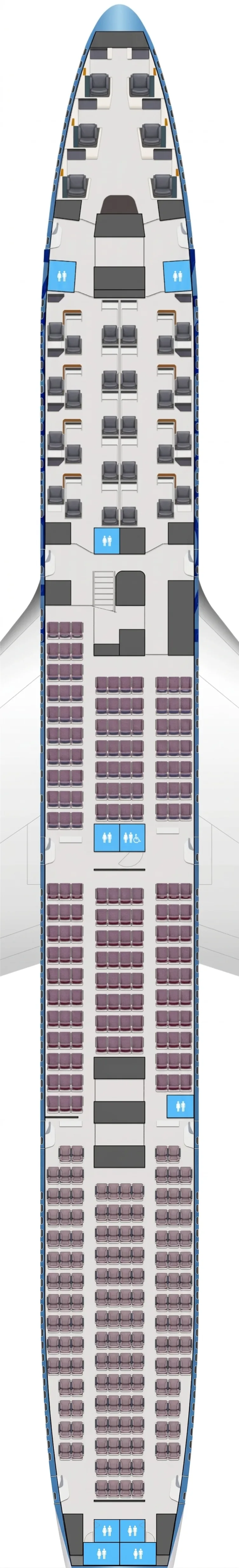 Korean Air Boeing 747-8 seat map