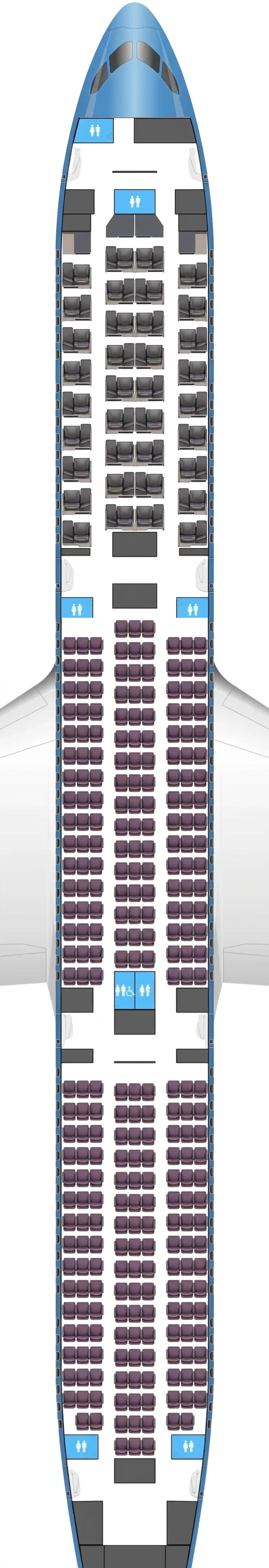 Korean Air Boeing 787-10 seat map