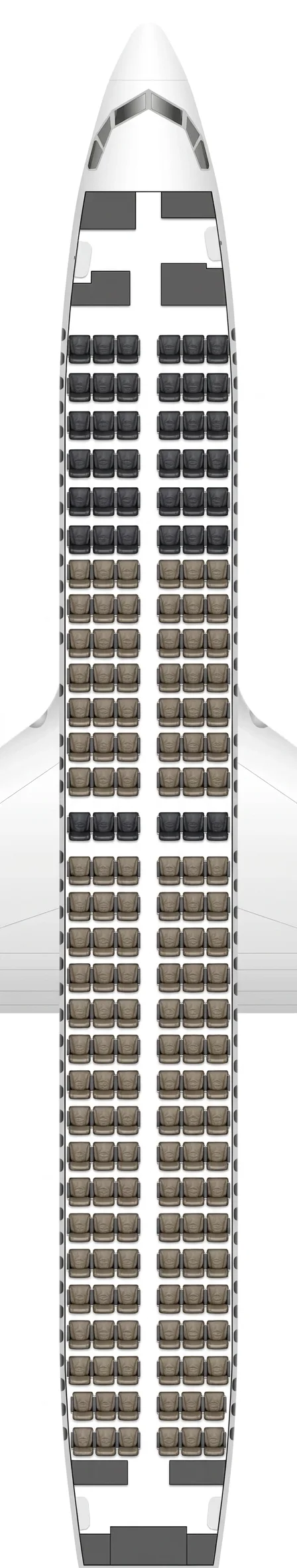 KLM Boeing 737-800 seat map