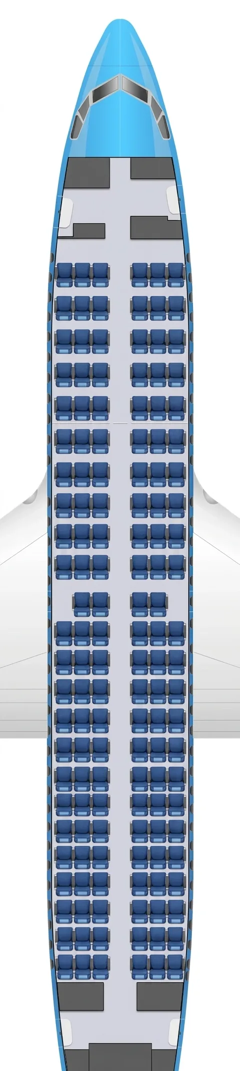 KLM Boeing 737-700 seat map