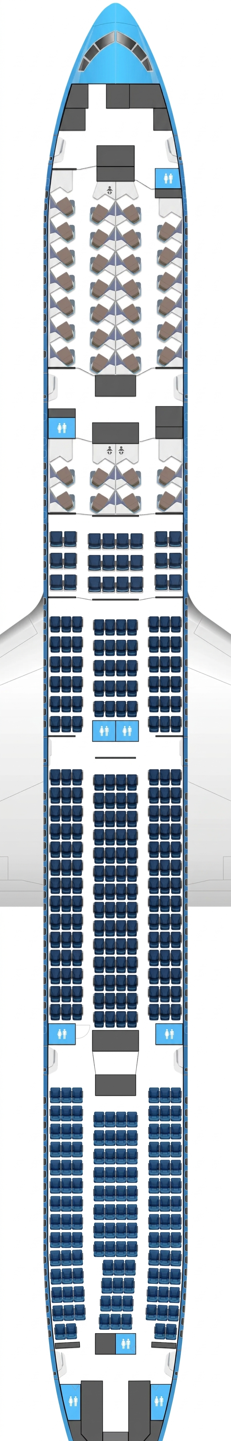 KLM Boeing 777-300ER seat map