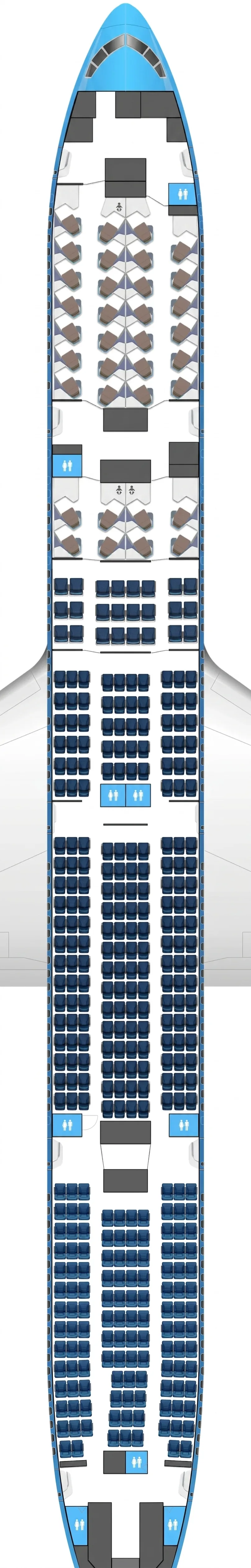 KLM Boeing 777-300ER seat map