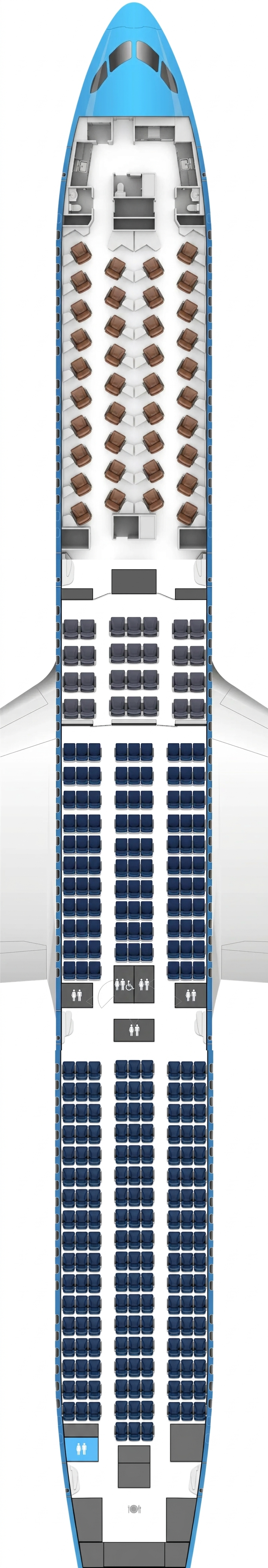 KLM Boeing 787-10 seat map