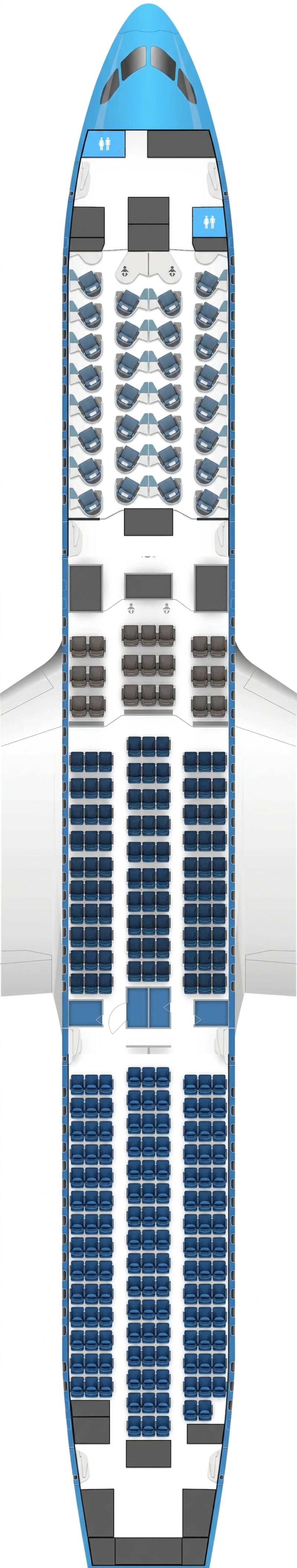 KLM Boeing 787-9 seat map ()