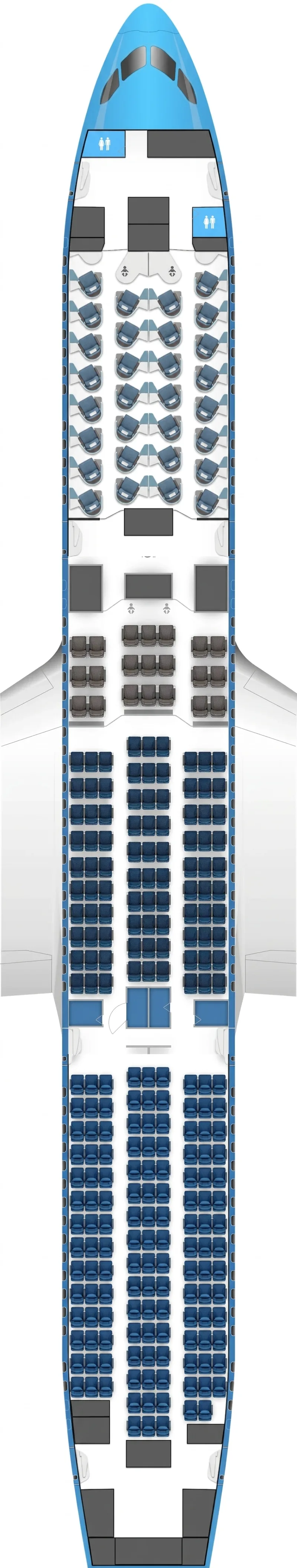 KLM Boeing 787-9 seat map