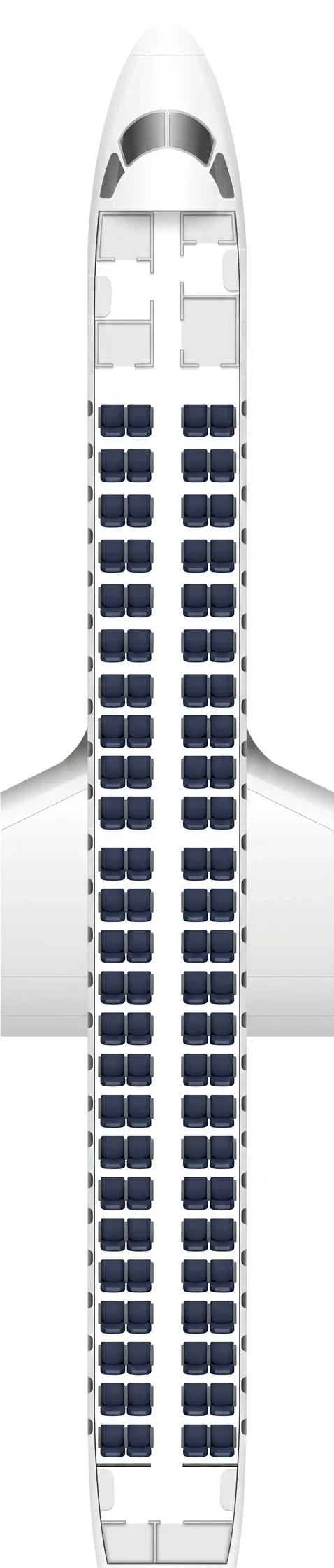 KLM Embraer 190 seat map
