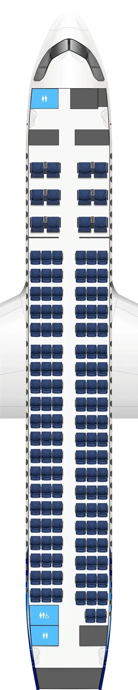 Kuwait Airways Airbus A320neo seat map