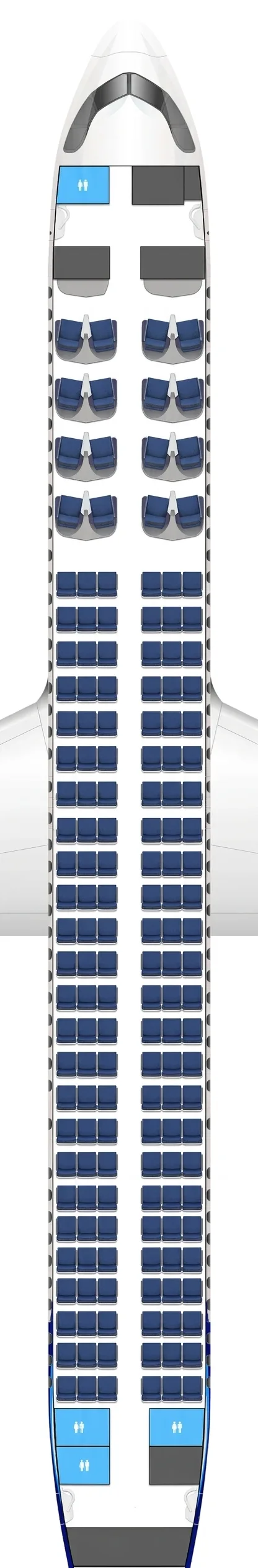 Kuwait Airways Airbus A321neo seat map