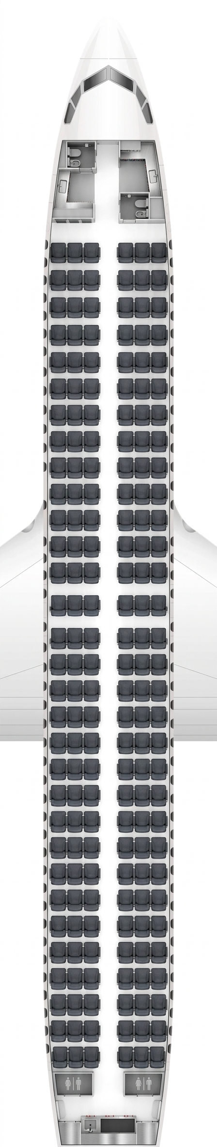 Luxair Boeing 737-Max 8 seat map ()