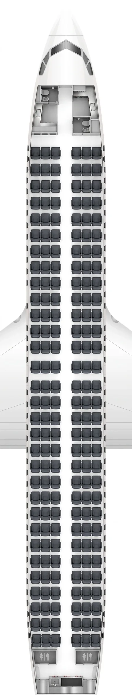 Luxair Boeing 737 MAX 8 seat map