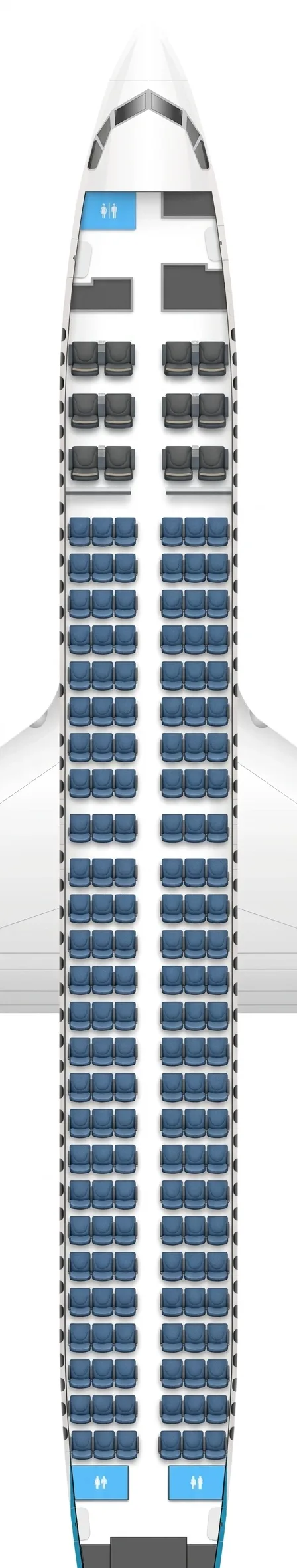 Luxair Boeing 737 MAX 8 seat map