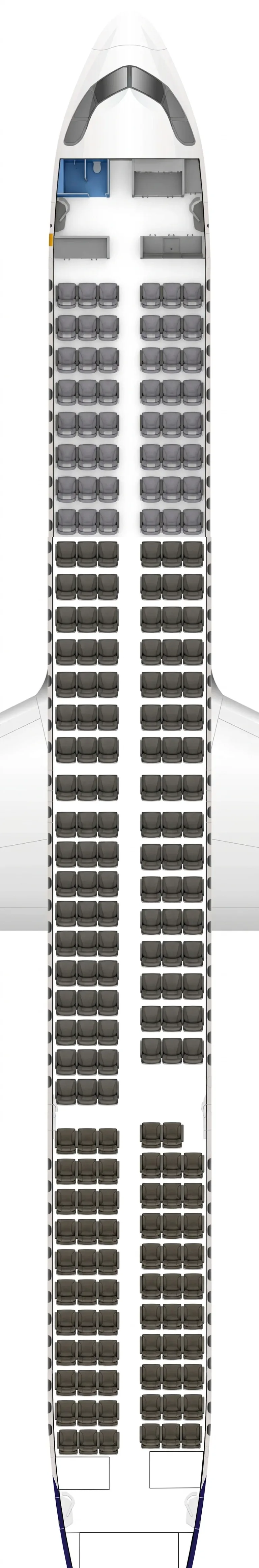 Lufthansa Airbus A321neo seat map