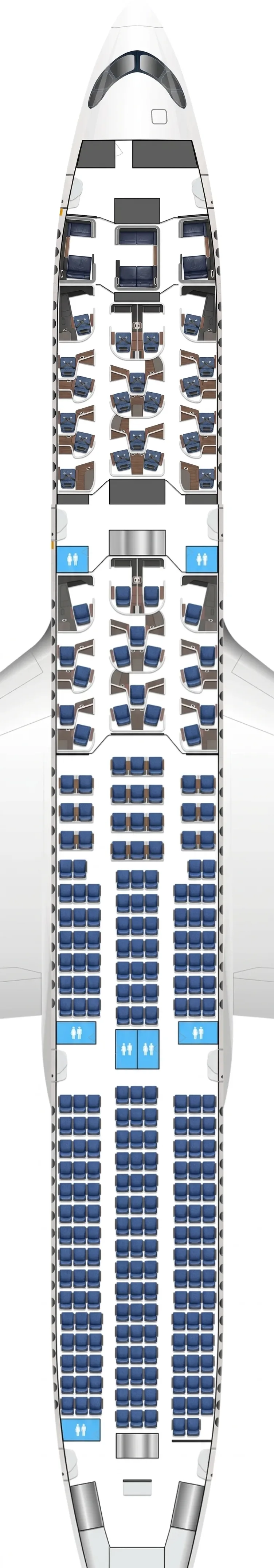Lufthansa Airbus A350-900 seat map