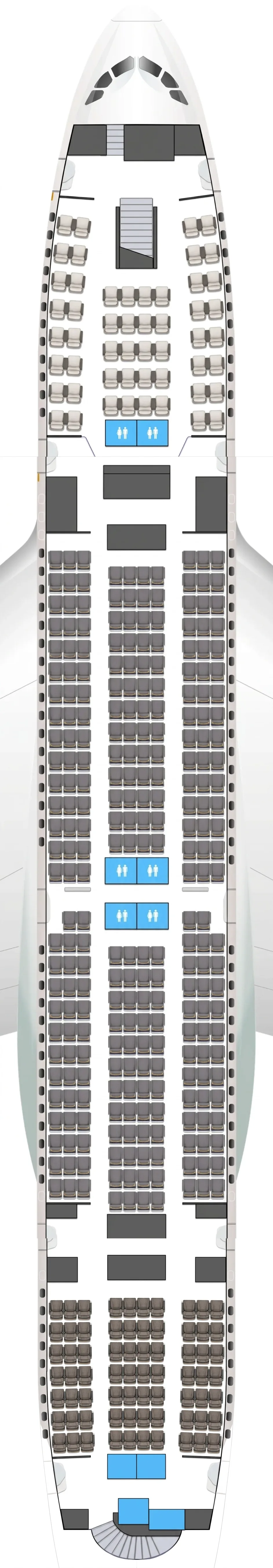 Lufthansa Airbus A380-800 seat map
