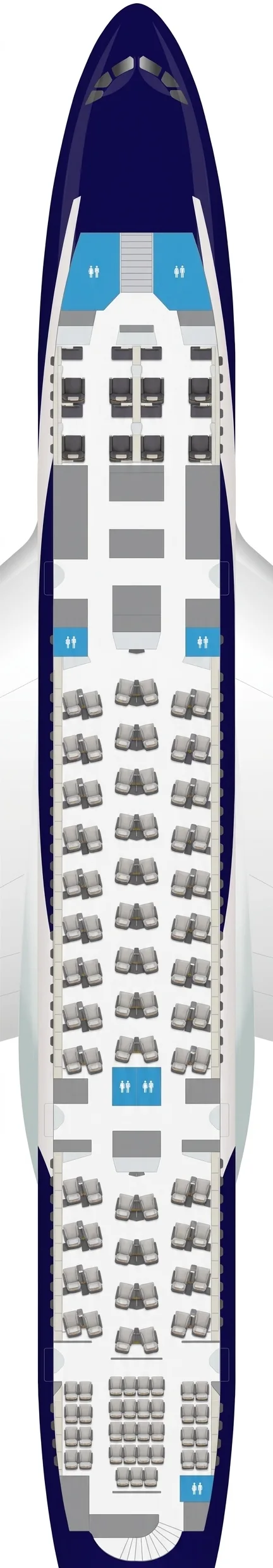 Lufthansa Airbus A380-800 seat map