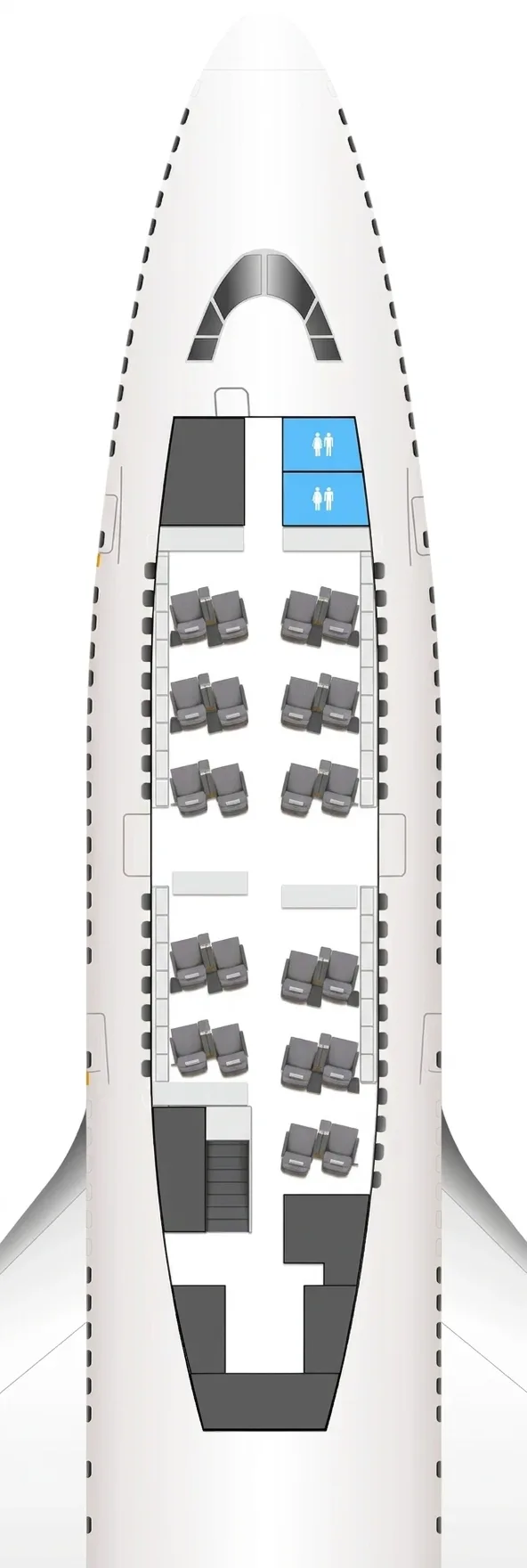 Lufthansa Boeing 747-400 seat map