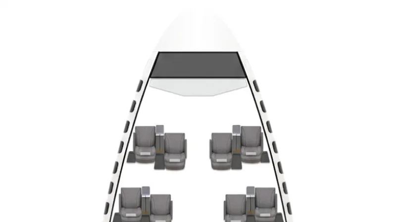 Lufthansa Boeing 747-400 seat map preview