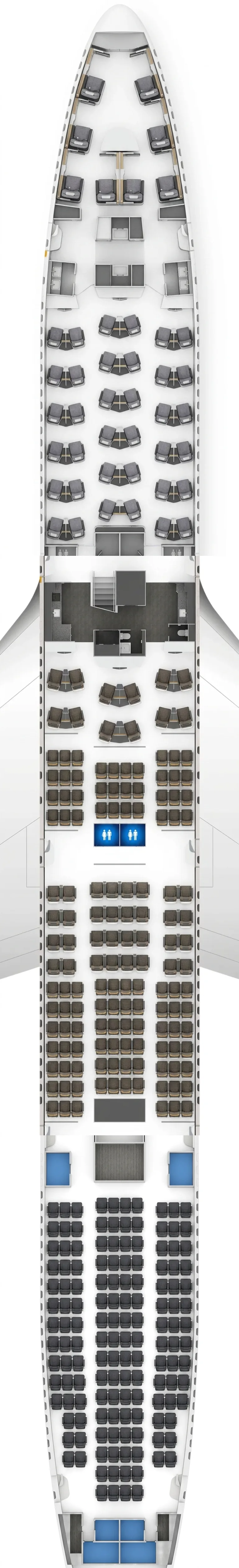 Lufthansa Boeing 747-8 seat map