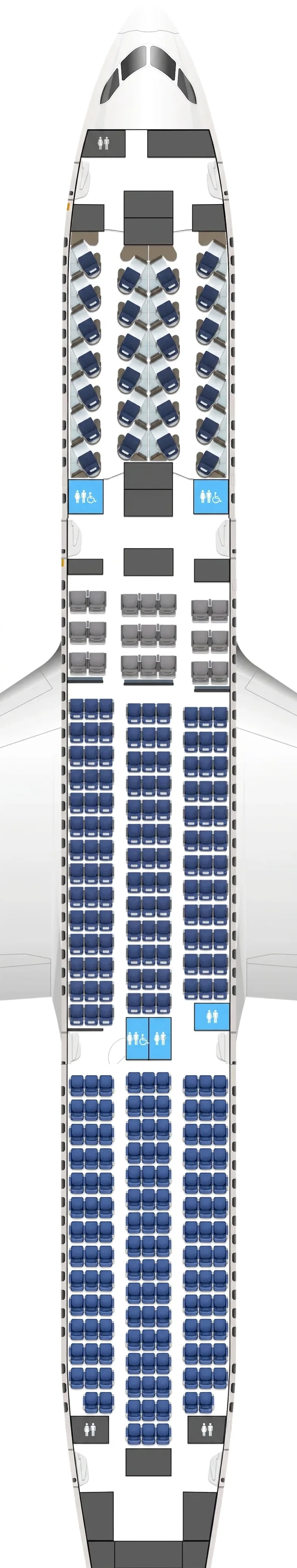 Lufthansa Boeing 787-9 seat map