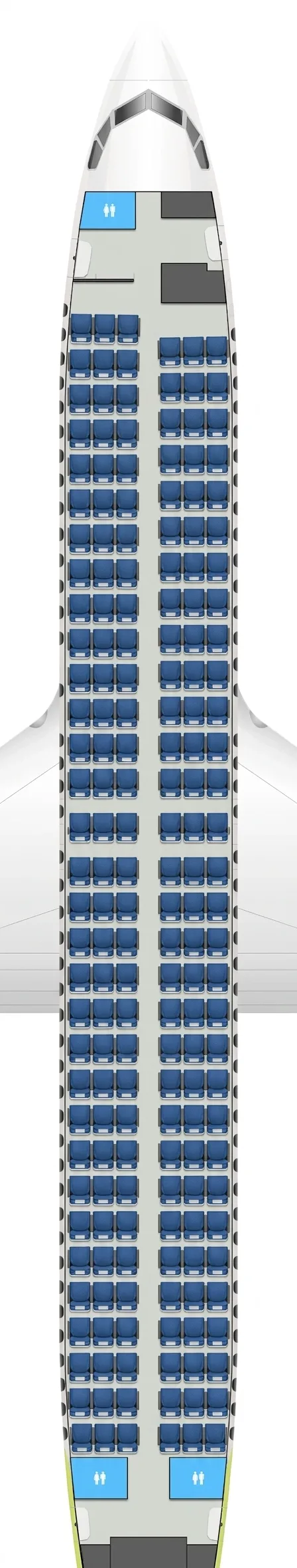 Jin Air Boeing 737-800 seat map