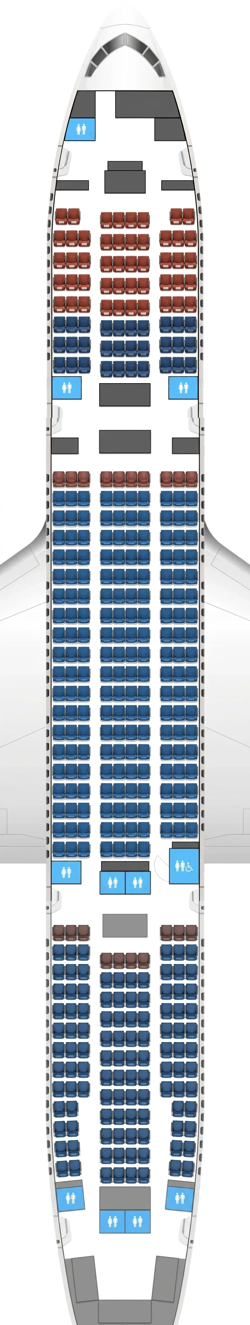 Jin Air Boeing 777-200ER seat map
