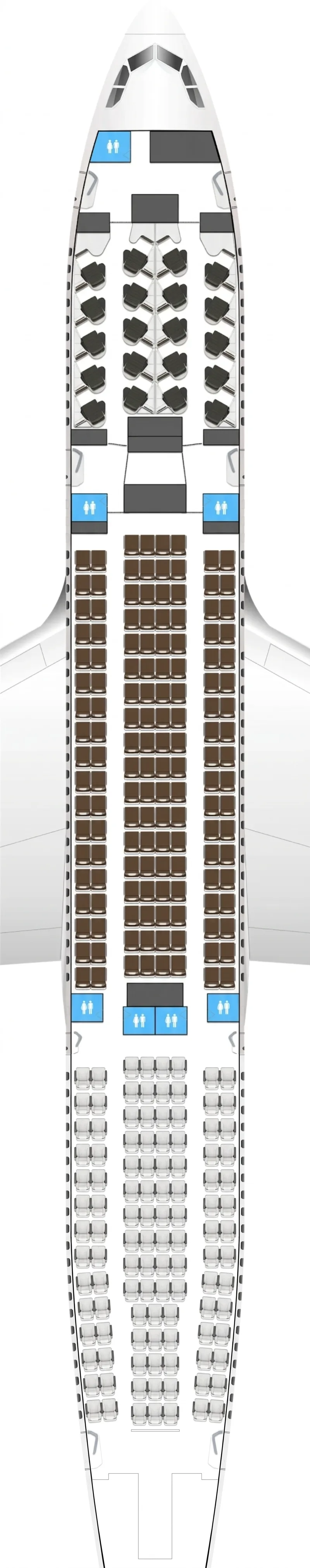 Level Airbus A330-200 seat map