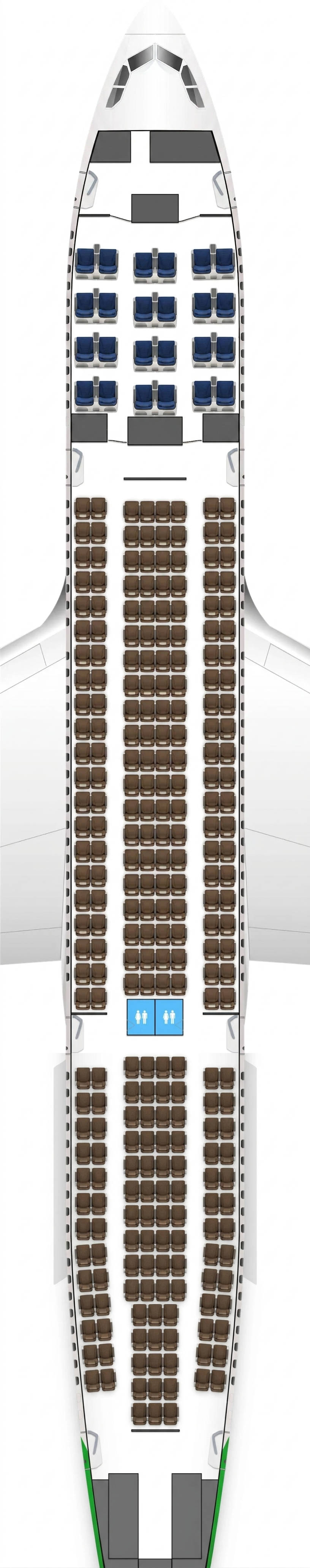 Level Airbus A330-200 seat map