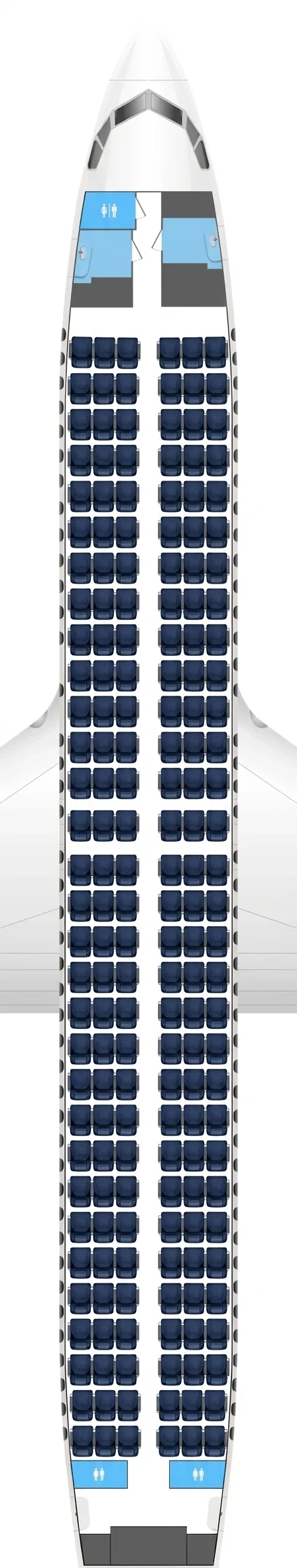 LOT Polish Airlines Boeing 737-800 seat map
