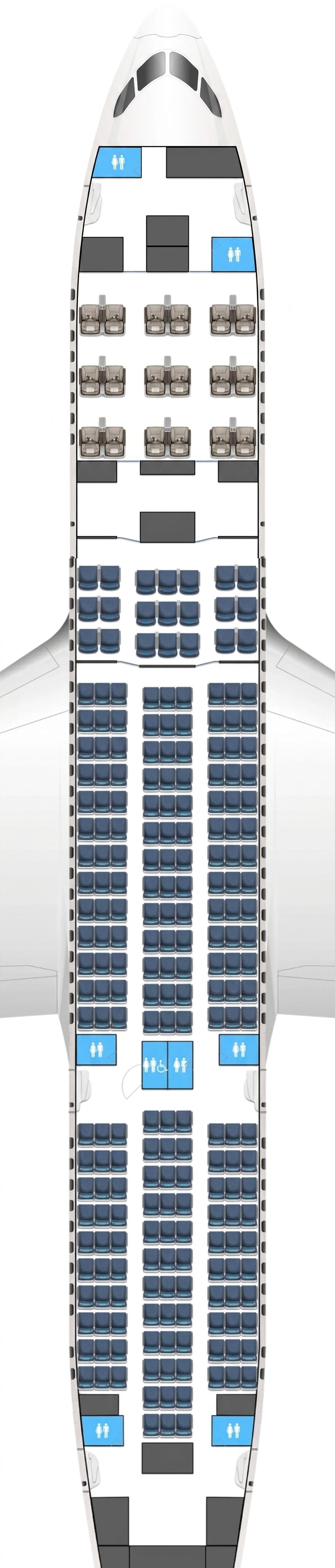 LOT Polish Airlines Boeing 787-8 seat map