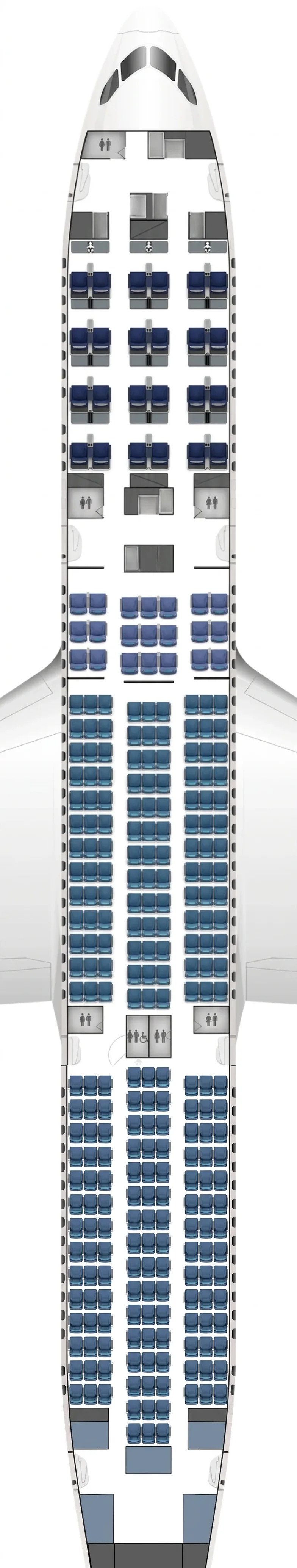 LOT Polish Airlines Boeing 787-9 seat map