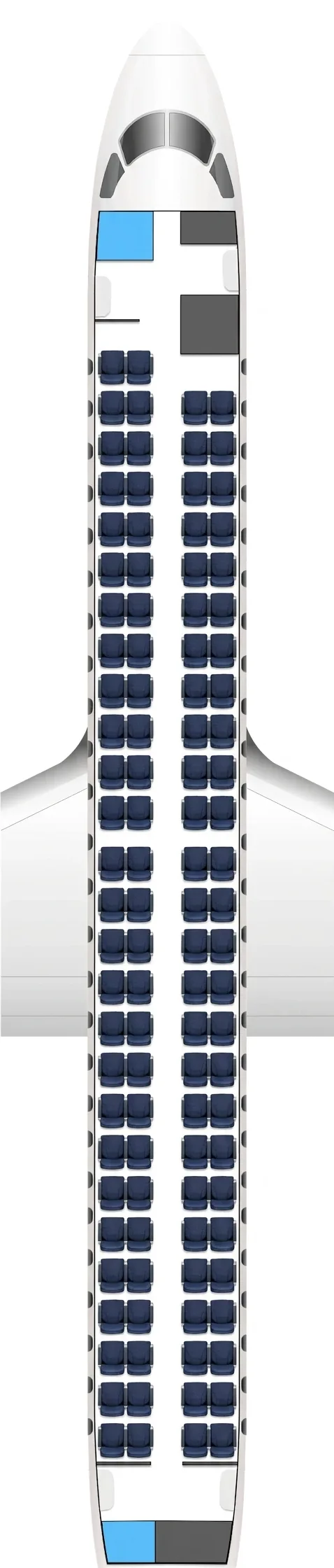 LOT Polish Airlines Embraer 190 seat map