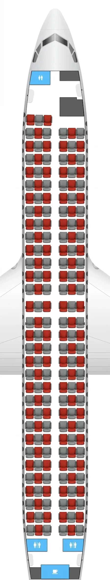 Jet2 Boeing 737-800 seat map