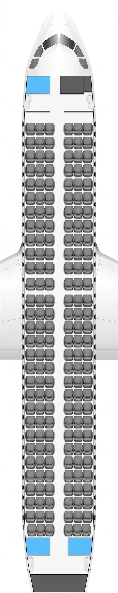 Ryanair Airbus A320 seat map