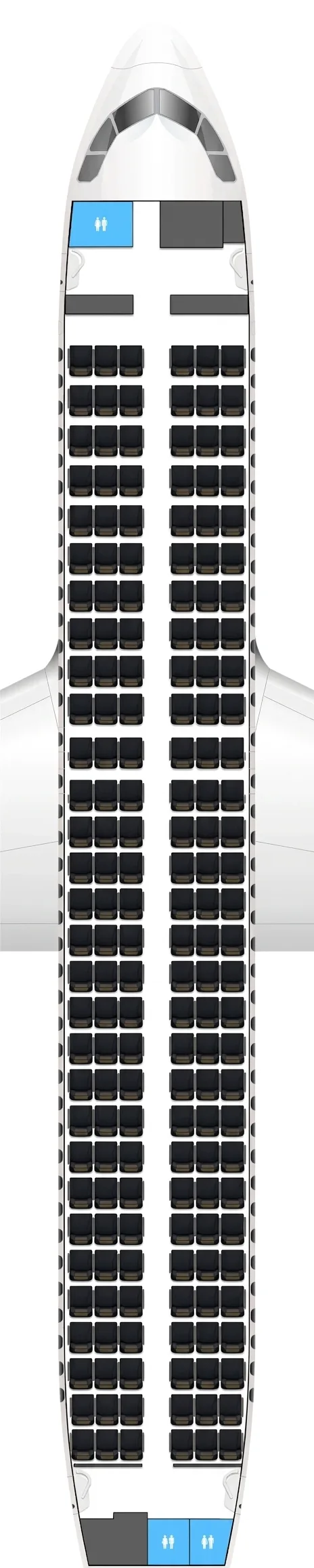 Swiss Airbus A320 seat map