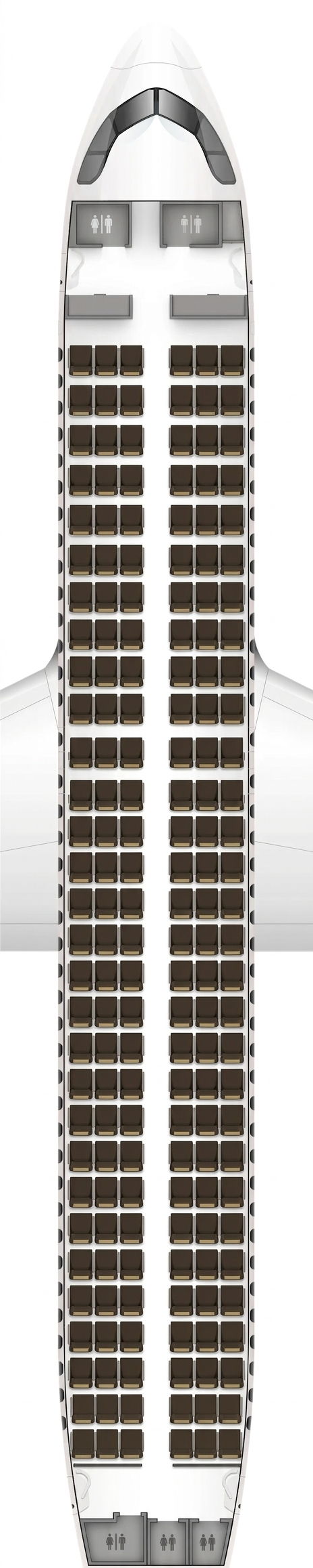 Swiss Airbus A320neo seat map ()