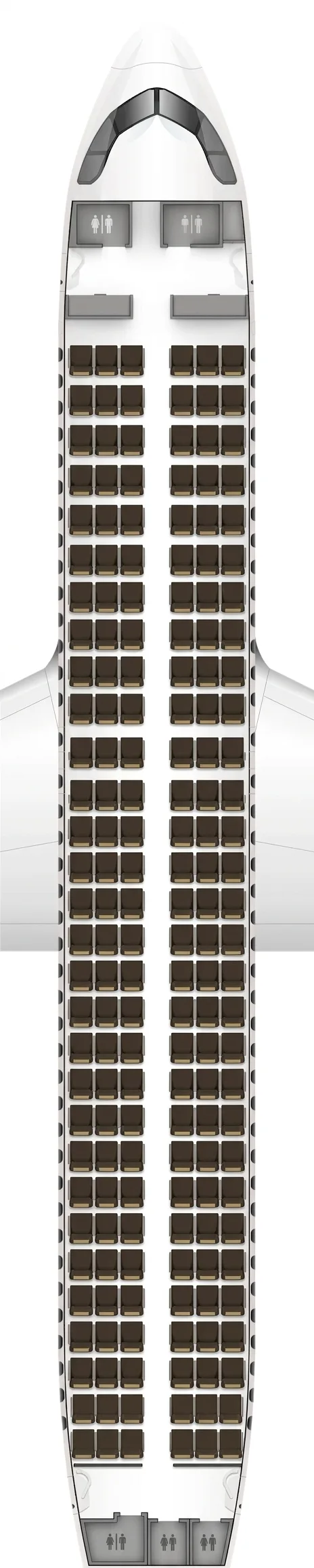 Swiss Airbus A320neo seat map