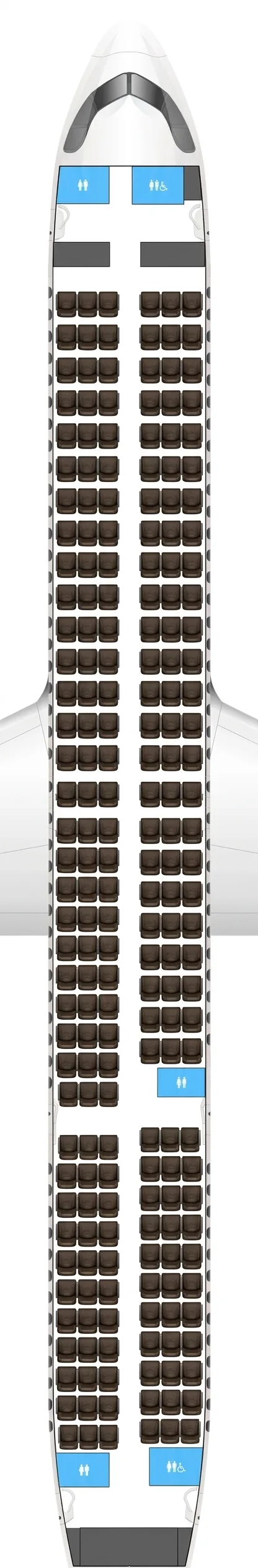 Swiss Airbus A321neo seat map