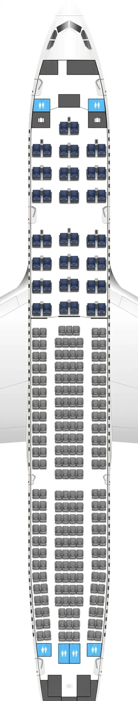 Middle East Airlines Airbus A330-200 seat map