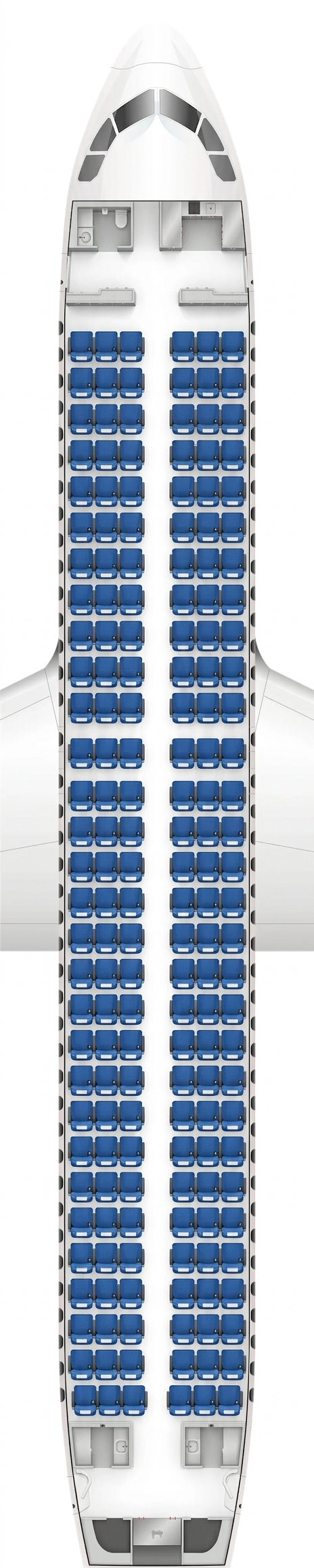 XiamenAir Airbus A320neo seat map ()