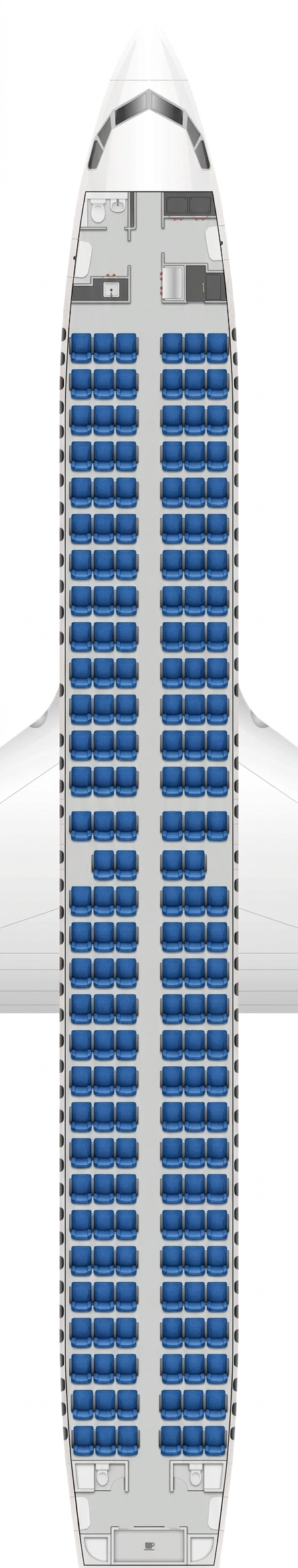 XiamenAir Boeing 737-800 seat map