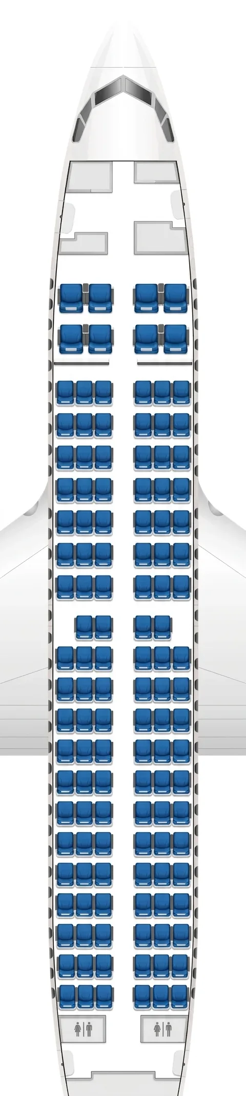 XiamenAir Boeing 737-700 seat map