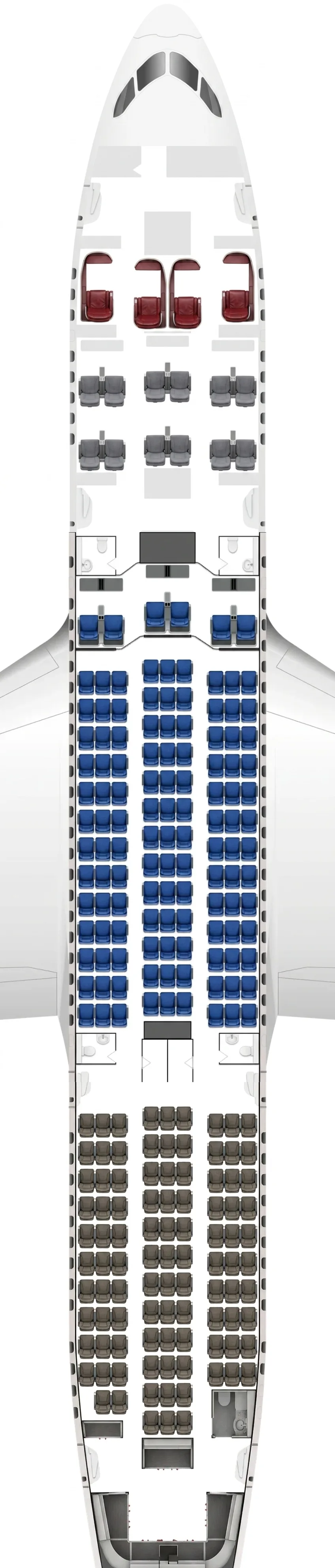 XiamenAir Boeing 787-8 seat map